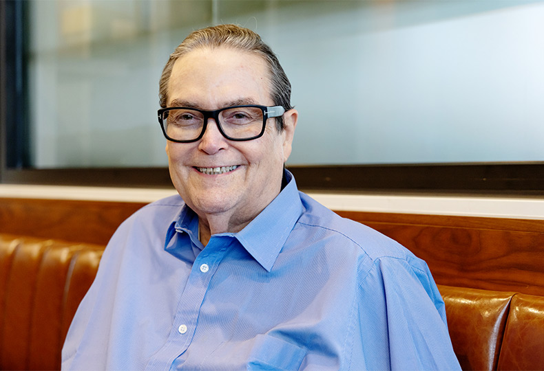 A person sitting in a chair.