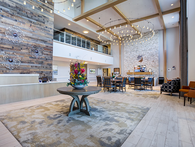 The Watermark at Morrison Ranch seating area.