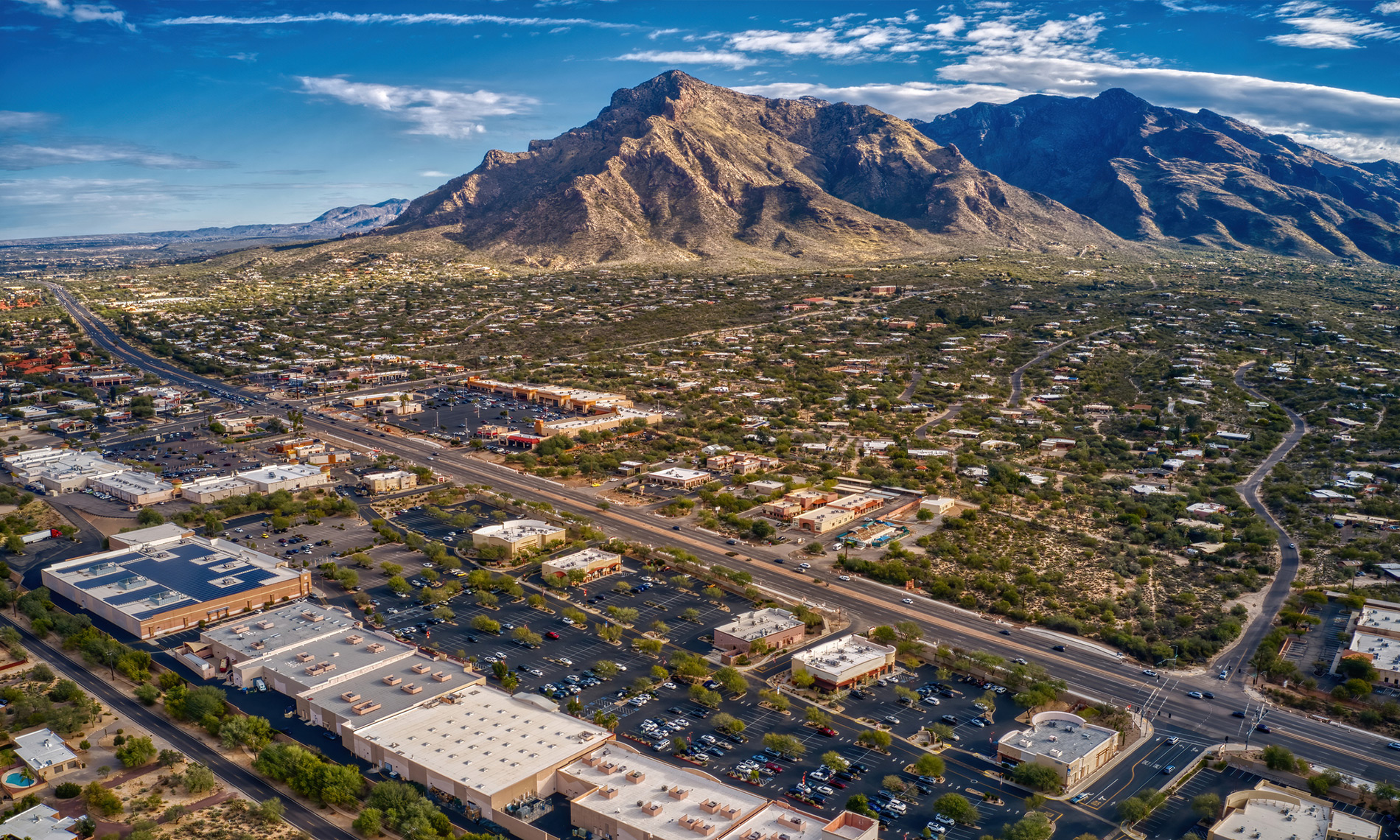 aerial view of Oro Valley