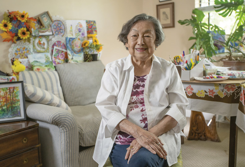 A resident at The Watermark at Rosewood Gardens.