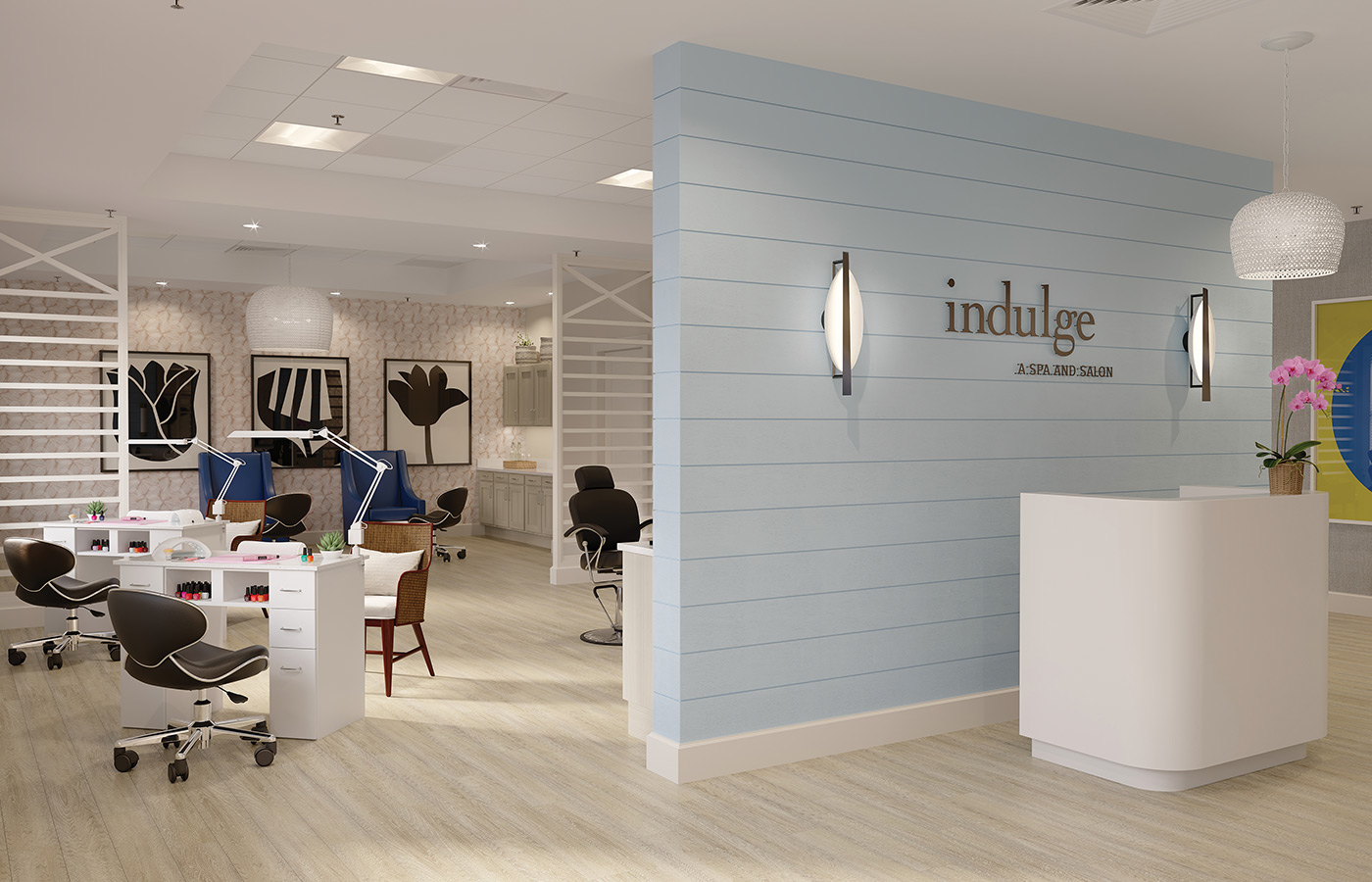 Entrance to Indulge Salon and Spa.