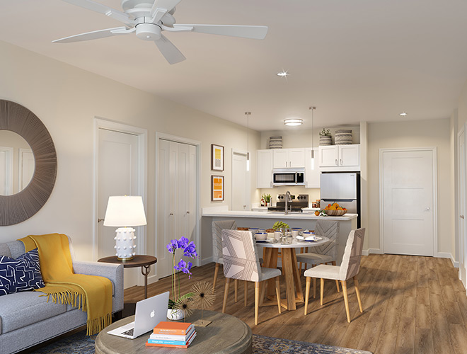 An apartment at Watersound Fountains.