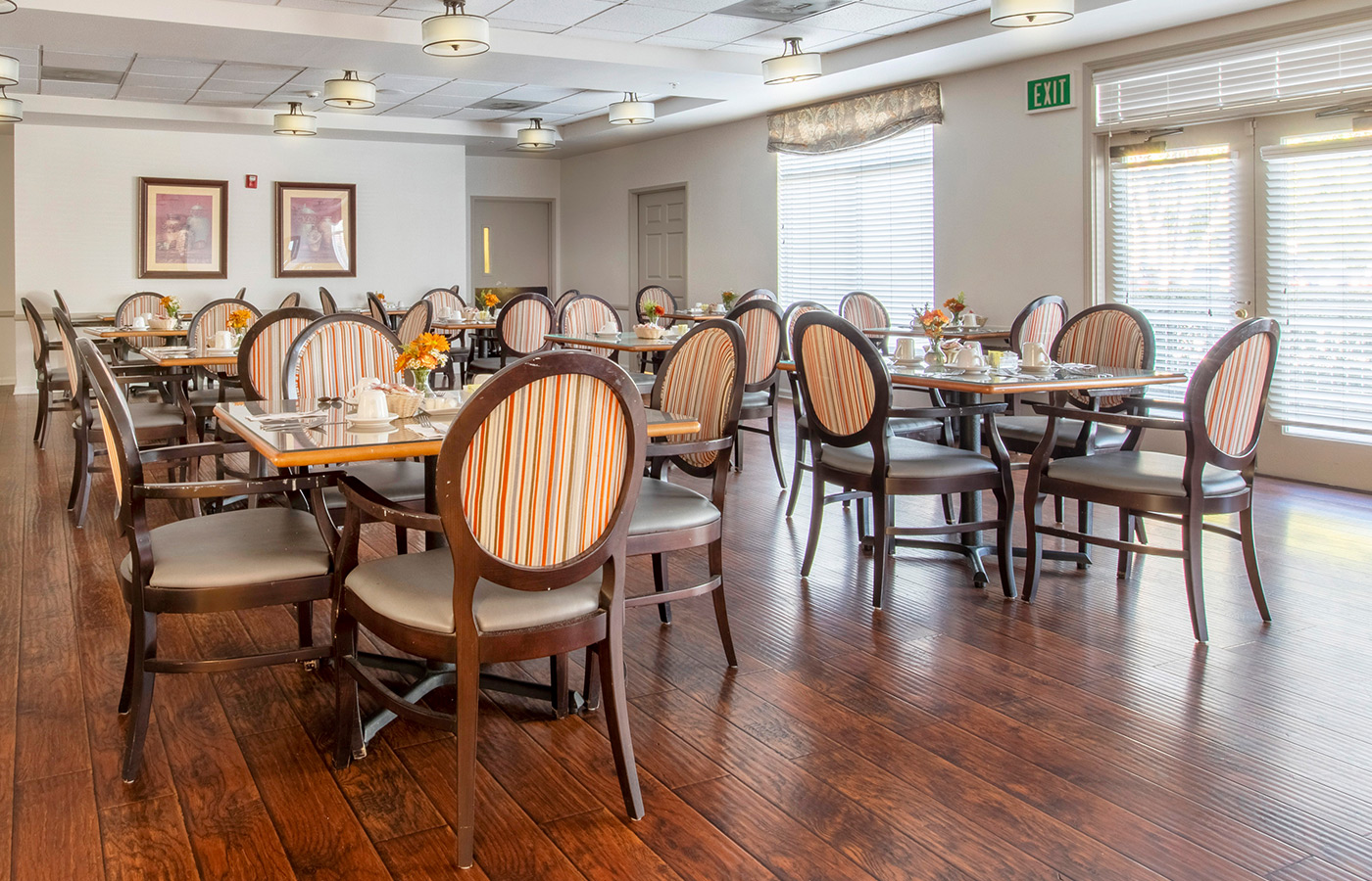 The dining area at Whittier Place.