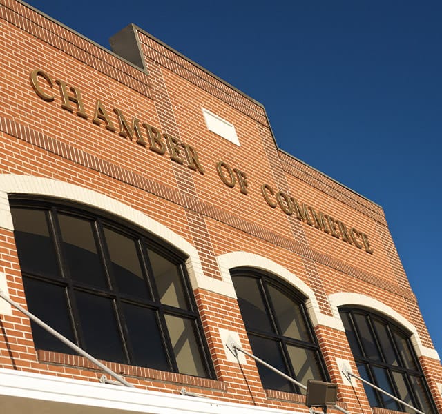 Chamber of Commerce exterior building.