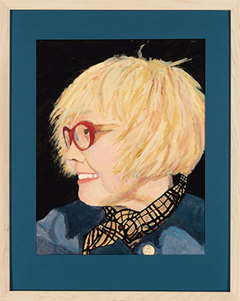 An artistic portrait of a person.