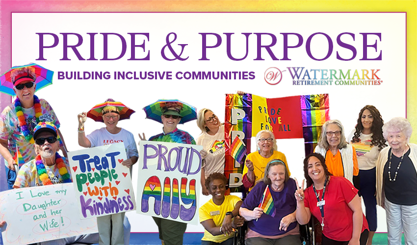 Images of residents celebrating Pride month.