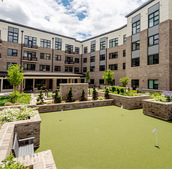 The exterior of the building.