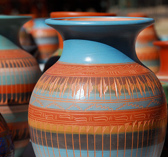 Colorful vase.