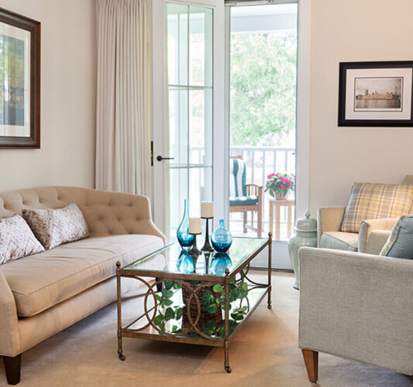 An apartment at St. Andrews Village.