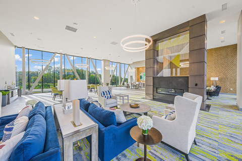 The interior of The Sky Bridge at Town Center senior living community in Upper Marlboro, MD.
