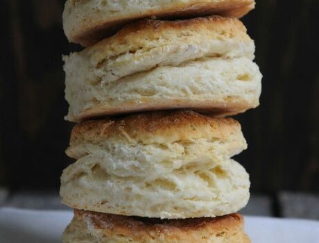 A stack of biscuits