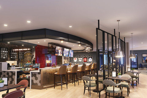 The bar at The Skybridge at Town Center.