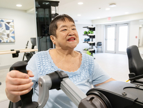 A person working out.