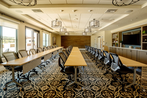 A meeting room.