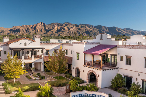 Exterior of the Hacienda at the River.