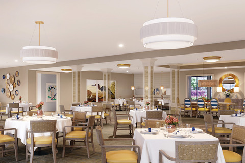The dining area at The Skybridge at Town Center.