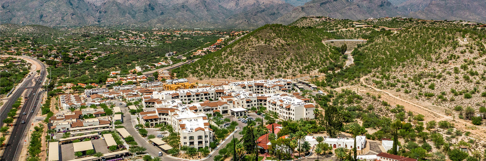 An aerial view of the community and it's surroundings. An aerial view of the community and it's surroundings.