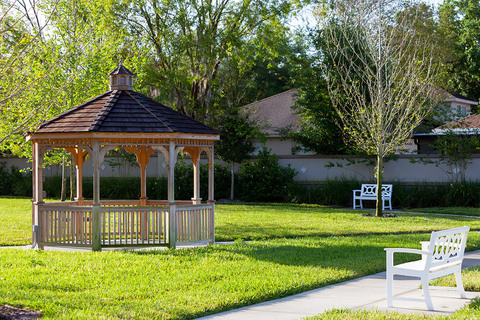 The gazebo at The Watermark at Vistawilla.