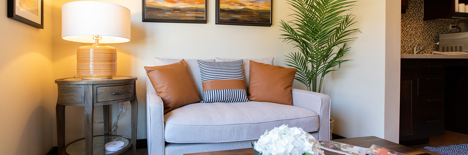 A fully furnished living room. A fully furnished living room.