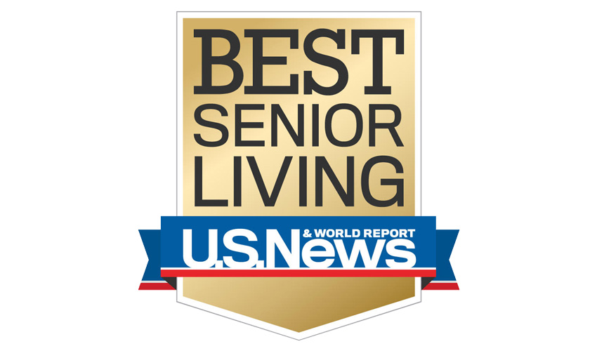 A badge that says Best Senior Living by U.S. News.