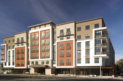 The exterior of the building.