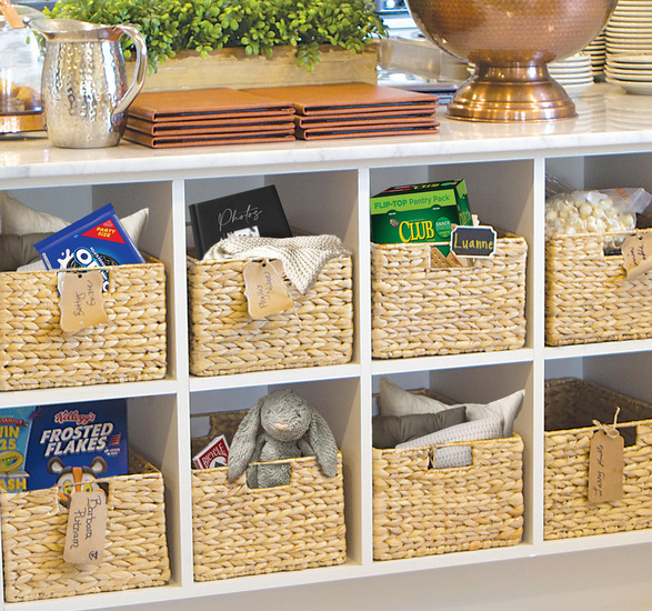Pantry cubby holes.
