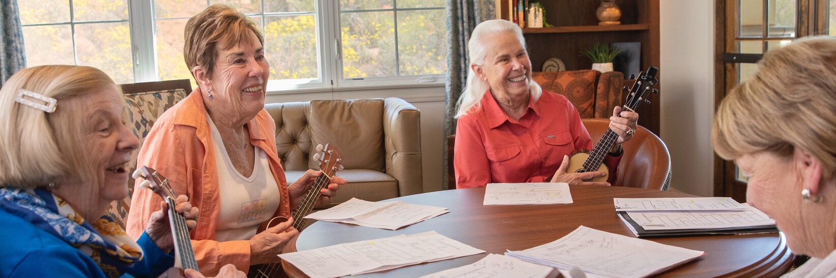 four residents Ukulele Club four residents Ukulele Club