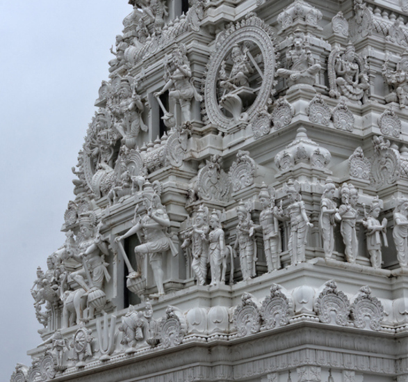 Close-up of Hindu temple