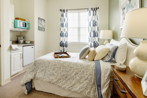 A fully furnished studio apartment.