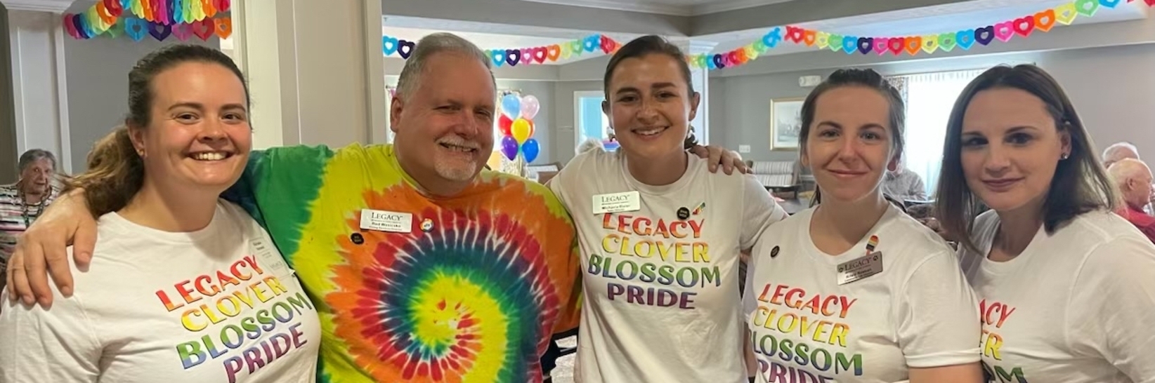 Associates are dressed up for Pride. Associates are dressed up for Pride.