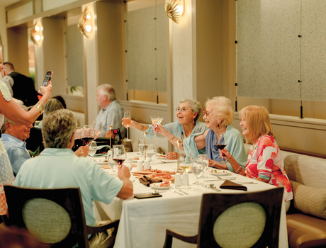 Assisted Living residents at The Watermark at Marco Island Senior Living Community in Marco Island, FL.