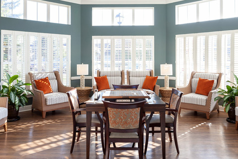 Seating area.
