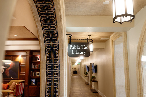 An arch into the library.