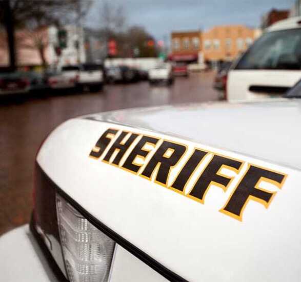 Sheriff's department cruiser