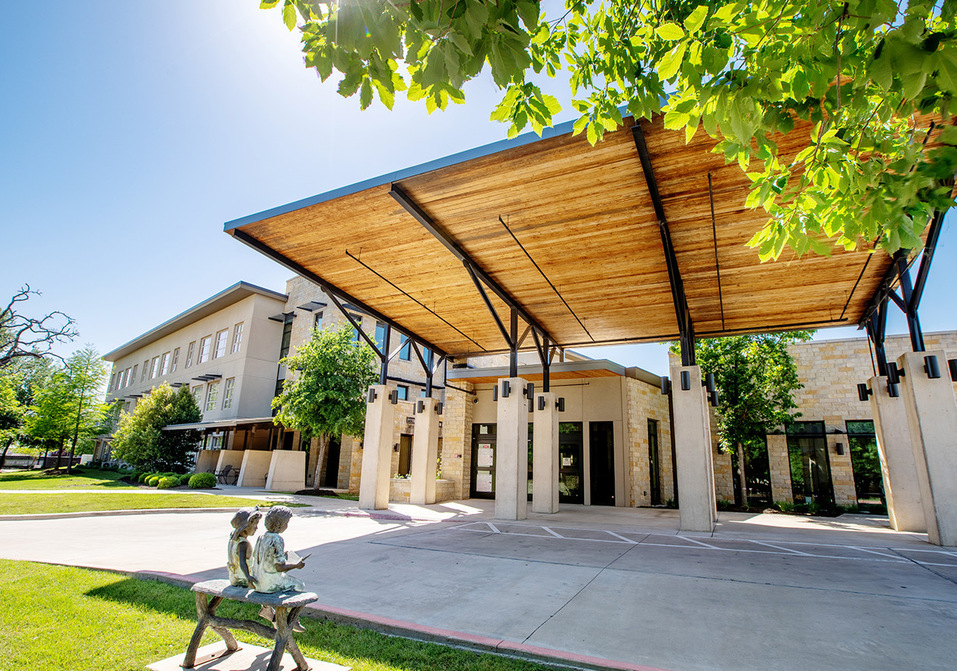 The building exterior.