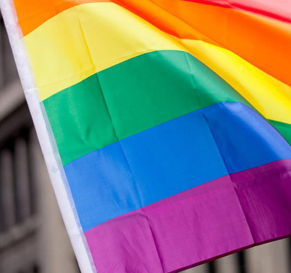 Close-up of Pride Flag