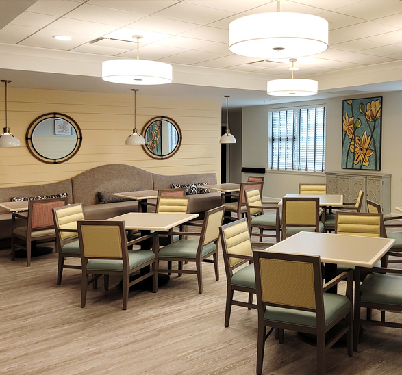 The dining room at The Town Center.