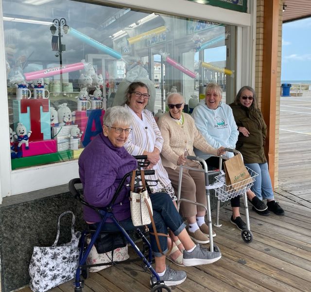 Residents are on a trip together.