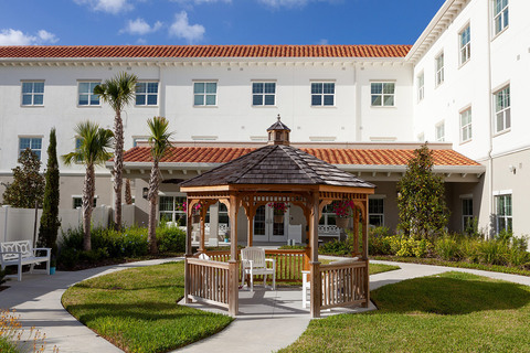 A gazebo at The Watermark at Vistawilla.