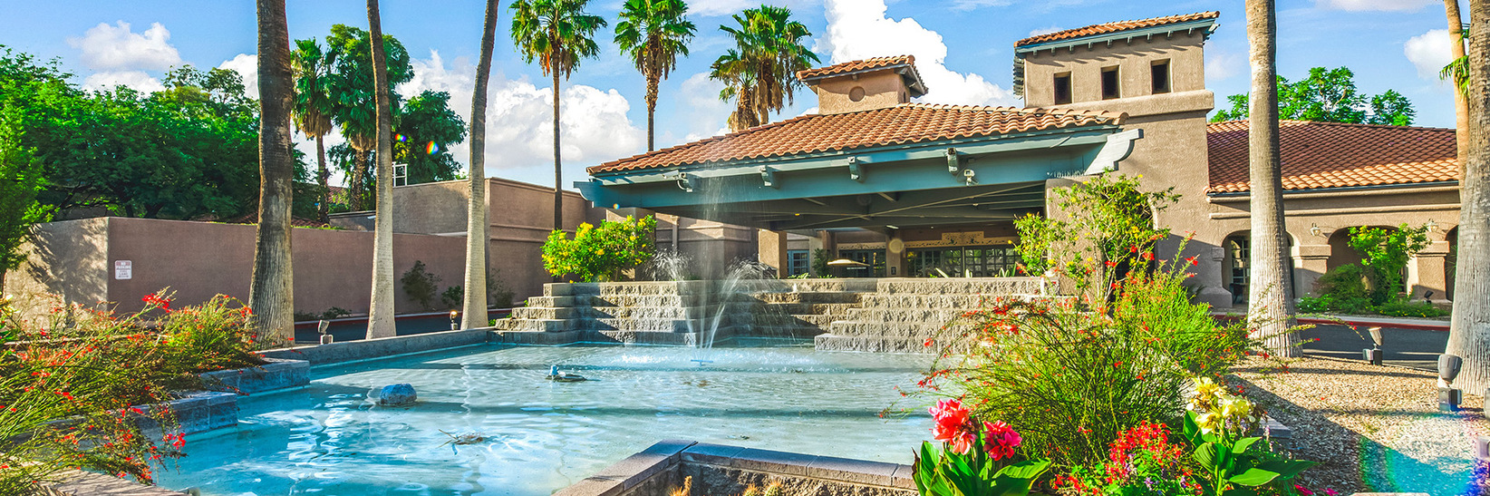 The exterior of The Fountains at La Cholla Senior Living community in Tucson. The exterior of The Fountains at La Cholla Senior Living community in Tucson.