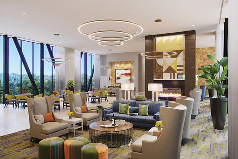 The sky lounge at The Skybridge at Town Center.