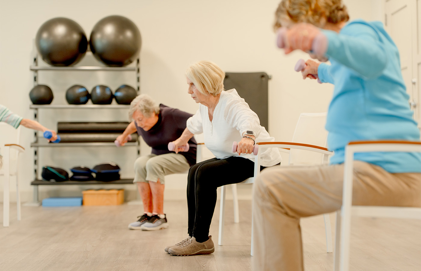 People working out.