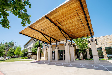 The building exterior.