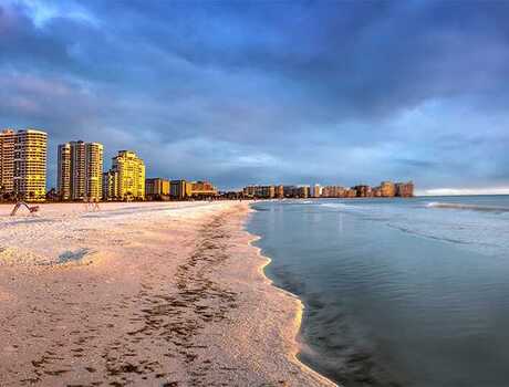 The coast of Marco Island.