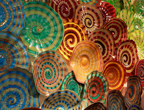 A collage of Wimberley Glassworks.