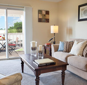An apartment at The Fountains at Greenbriar.