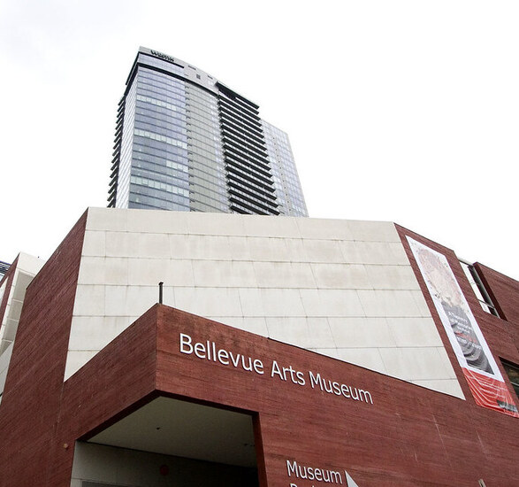 Exterior of Bellevue Arts Museum