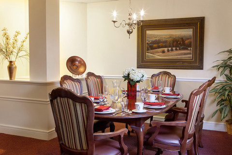 A dining table.