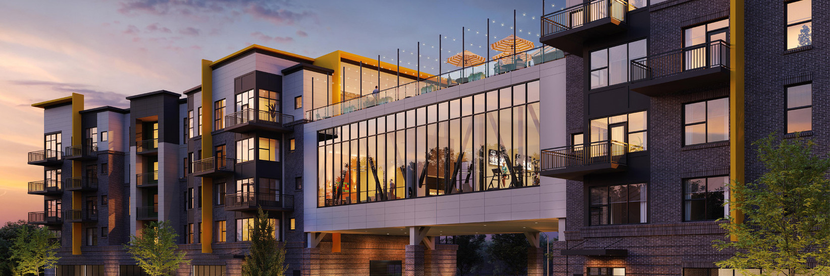 The exterior of The Skybridge at Town Center. The exterior of The Skybridge at Town Center.