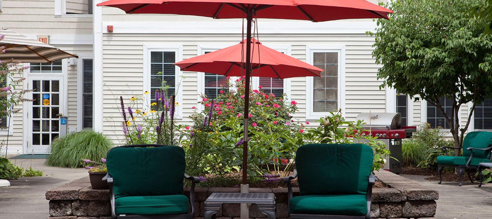 A patio at East Village Place.